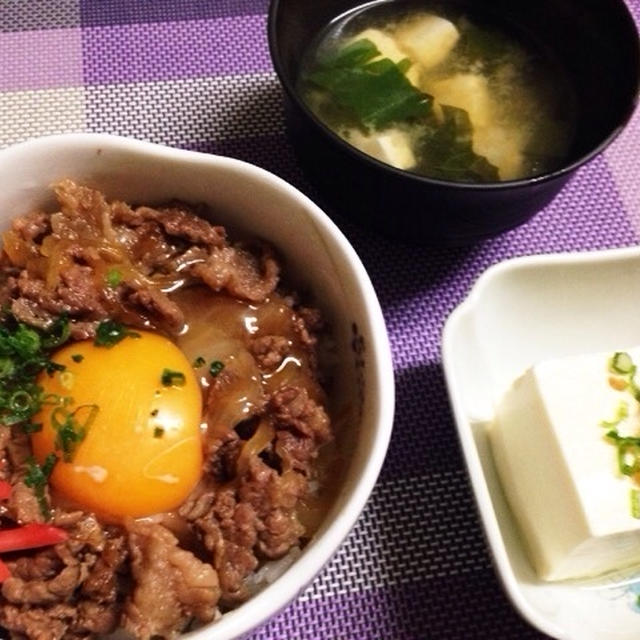 晩ごはんだよ(^^)