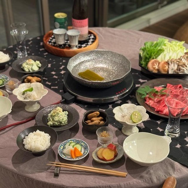 今季初しゃぶしゃぶの夜ごはん