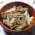 ＜塩麹で豚肉としめじ丼＞＜ひじきと切干大根の煮物＞