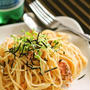 レッドサーモンのたらこクリームパスタ