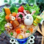 カップ de キャラご飯☆森のくまさん&うさぎちゃん :D