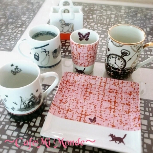 今日のレッスン ♡ スイーツは御影山手ロール ♡ ポーセラーツ