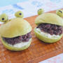かえるパン♪抹茶のあんバターサンド♡あんこの薬効？