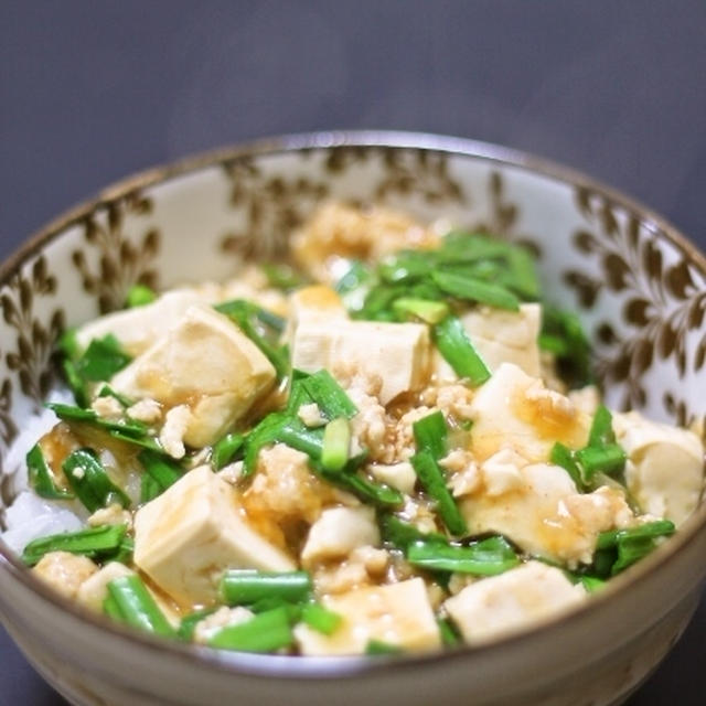 鶏肉のコチュジャン麻婆豆腐