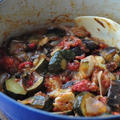 トマトで南仏風　野菜の煮込み ラタトゥイユ　＆ シンプル焼きトマト