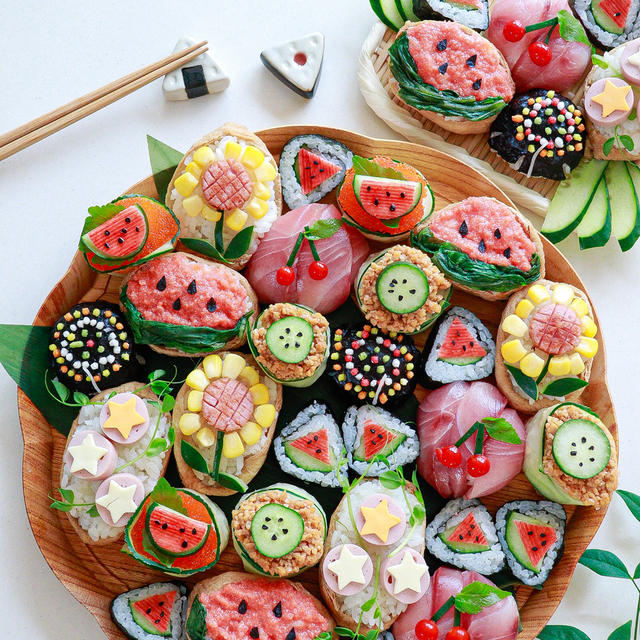 おうちで夏祭り！夏のかわいいお寿司８選！