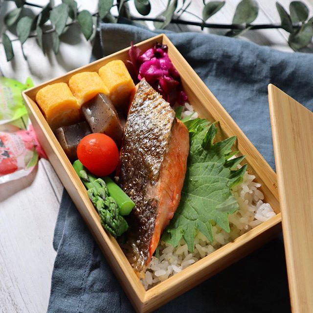 鮭弁当♡【#お弁当#鮭】