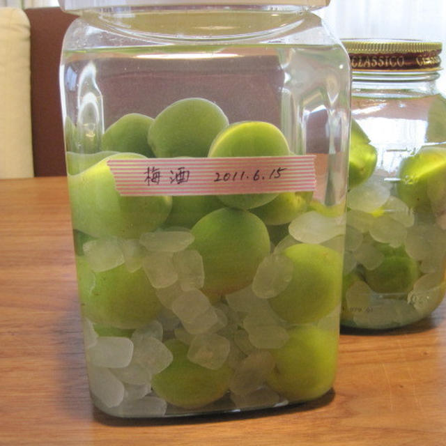 南高梅を使って*梅酒仕込み