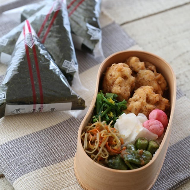 【便利な海苔でパリパリおにぎり弁当】