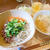 昨日の晩ごはん、もやしたっぷり四色丼