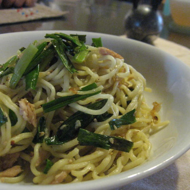 ５分で仕上げるネギたっぷり焼きそば