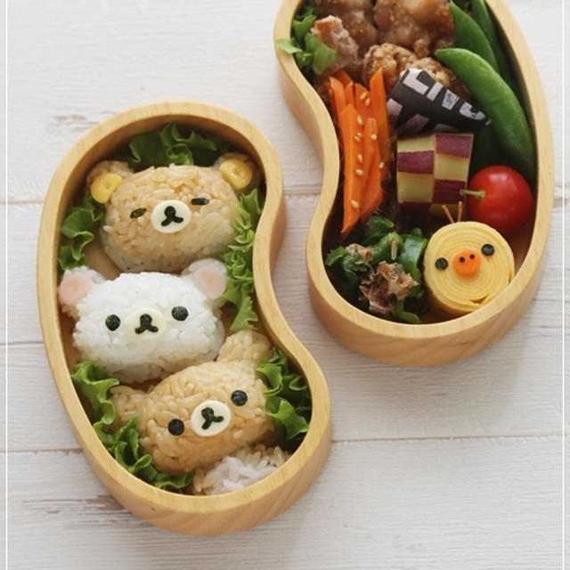 リラックマとこぐまちゃんのお弁当 キャラ弁 By Momoさん レシピブログ 料理ブログのレシピ満載