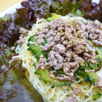 山椒香るゴーヤ入り冷麺を作ったよ☆