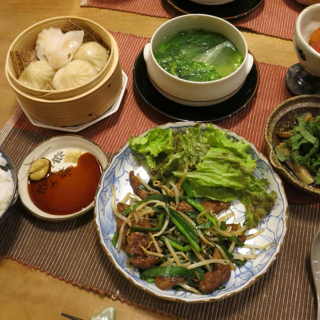 ”横浜の飲茶”からの～中華な晩ご飯　と　キッチンの窓辺の植物たち♪