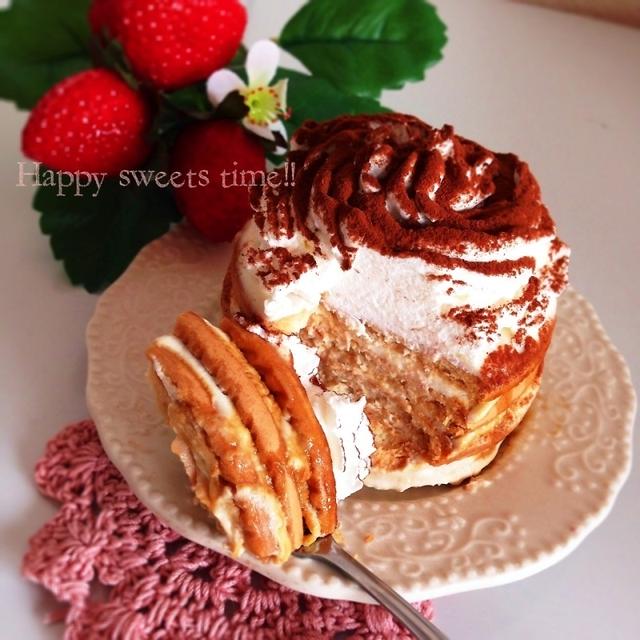 重ねるだけ♡ヨーグルトとビスケットのティラミス風ケーキ♡