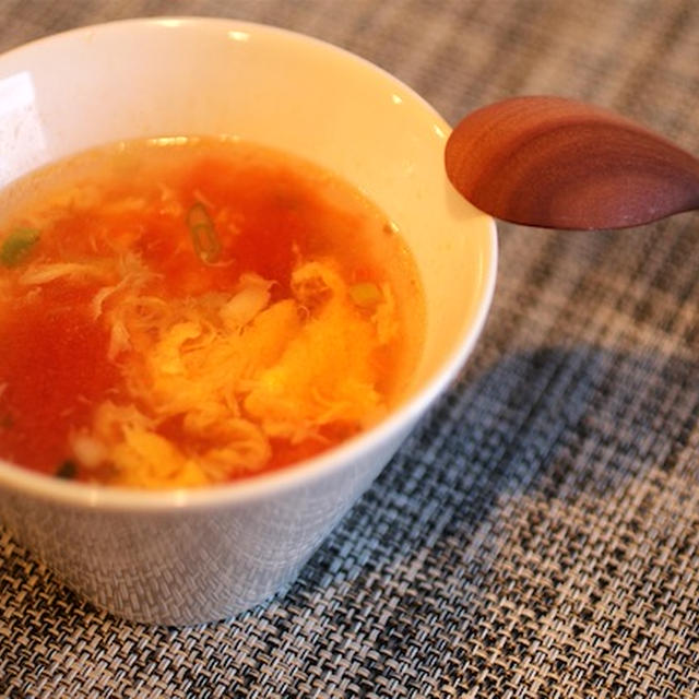 BRITAの美味しい水で〜トマトのかき玉スープ