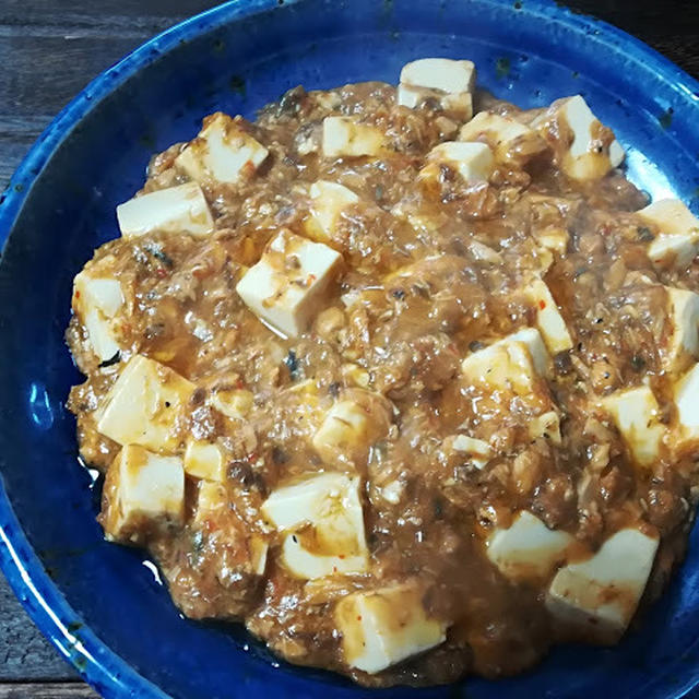 コスパ◎味◎鯖の水煮缶のマーボー豆腐