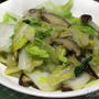 白菜と椎茸の炒め物を作ってみる