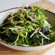 食べたらお寿司！？ 水菜としらすのサラダ