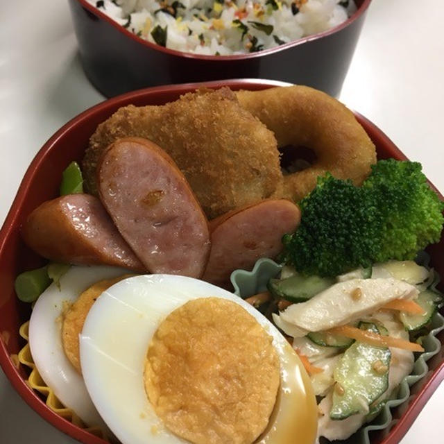 ダンさん弁 盛りました-笑笑