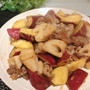 黄金比で簡単！！ご飯が進む！豚こま肉とさつまいもレンコンの甘酢炒め