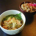 ミニかき揚げ蕎麦とミニ牛丼セット