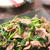 【山うどレシピ・葉っぱ】山うどと豚肉の塩炒め
