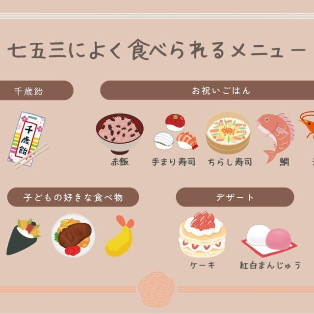 【決定版】七五三の食べ物まとめ★行事食の意味やよく食べられるお祝い料理