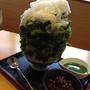 抹茶かき氷★しもきた茶苑 大山★にて。
