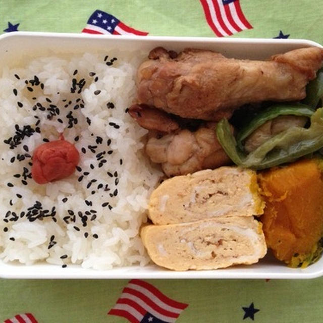 鶏と卵のお弁当