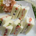 春サンド☆桜色チーズの季節のフルーツサンド