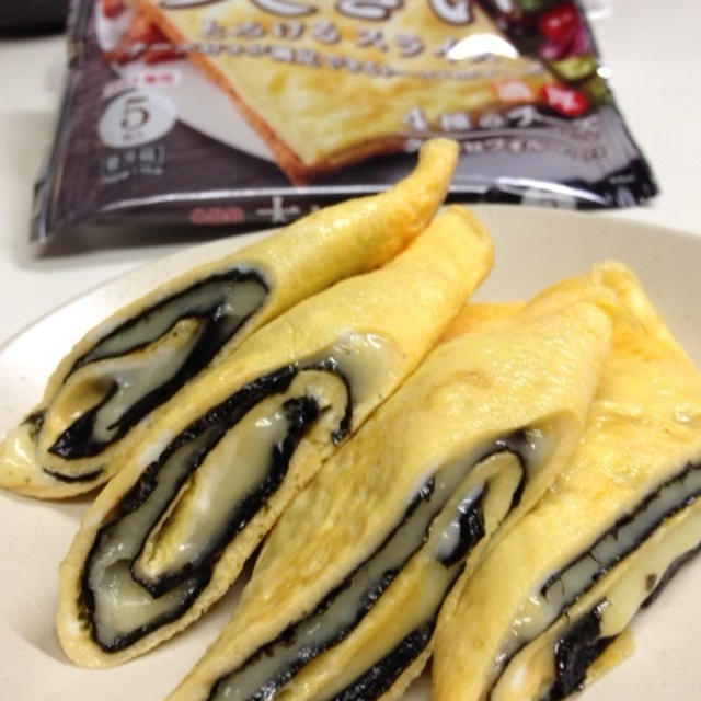 チーズ海苔☆巻いてみたよー（笑