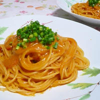 蟹の味噌トマトクリームスパゲティのつくりかた