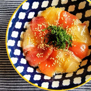 特別感の出る！かんたん紅白丼