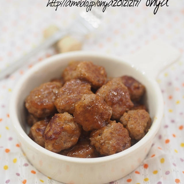 ポリ袋だけで♡手も汚れず超簡単♡１０分de甘酢だれ肉団子♡