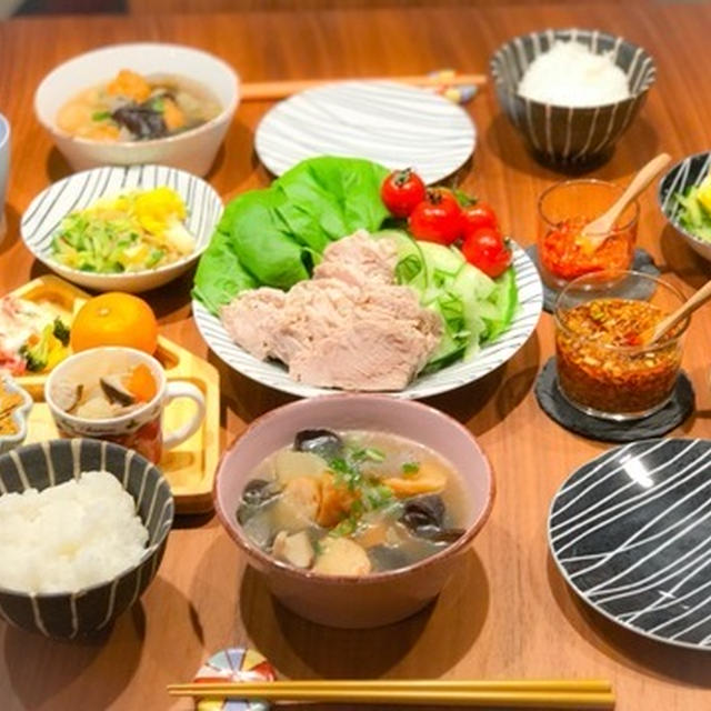 【献立】台湾風煮豚の野菜ロールで夜ごはん