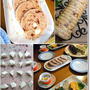桜餡と緑茶のケーキと【焼き納め】クランベリーと桜のクリチラウンドパン