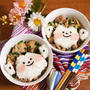 簡単朝ごはん！ピリ辛☆鶏ももとしめじの味噌マスタード炒めで「おサル丼」