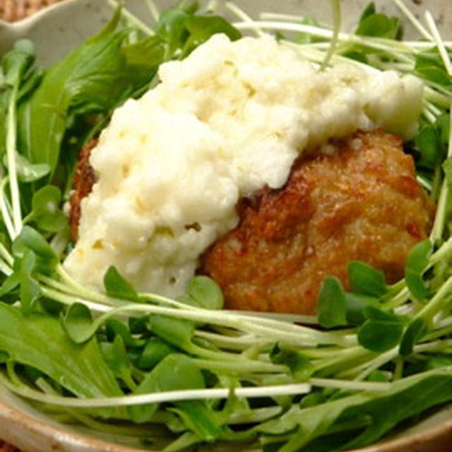 鶏ひき肉と豆腐のヘルシーハンバーグ