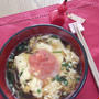 明太とじ蕎麦