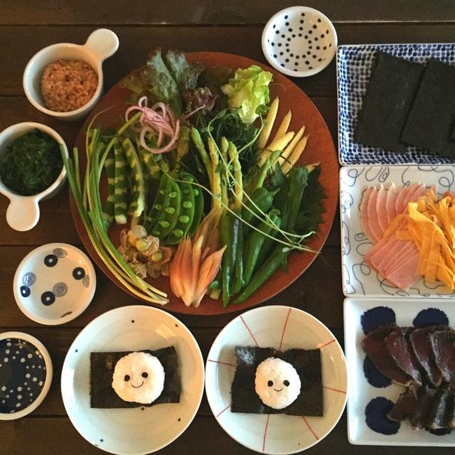 野菜の手巻き寿司＊デコごはん