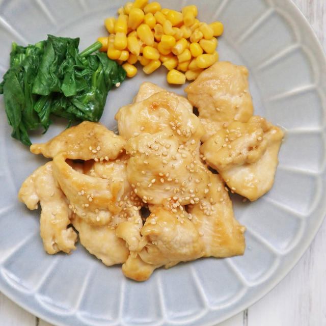 【ヒガシマル 牡蠣だし醤油 使用】簡単＊鶏むね肉のマヨ醤油焼き＊