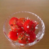 【福島クッキングアンバサダー】チェリートマトのマリネ♪黒ごまミニ食パン