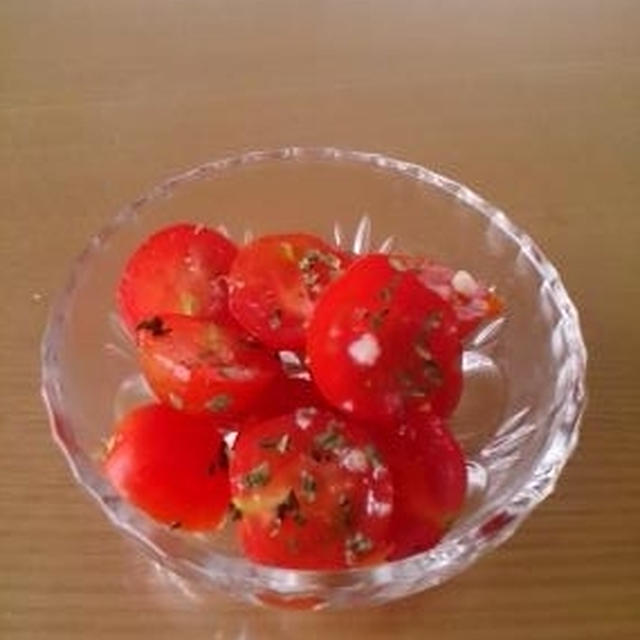 【福島クッキングアンバサダー】チェリートマトのマリネ♪黒ごまミニ食パン