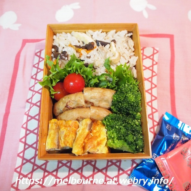 週末しごと【つくおき常備菜】★ 今日のOBENTOは まいたけの炊き込みごはん