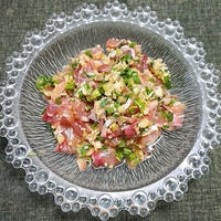 天然ハマチの香味野菜和え
