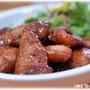 鶏ささ身肉のニンニク醤油焼き