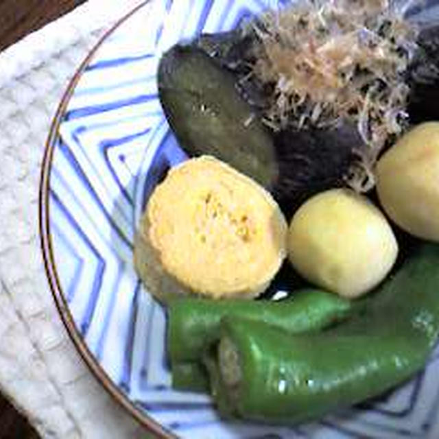 湯葉と野菜の煮もの