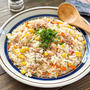 炊飯器だけ！鶏肉とコーンのガリバタ醤油ピラフ♡#時短レシピ#本日のおうちごはん