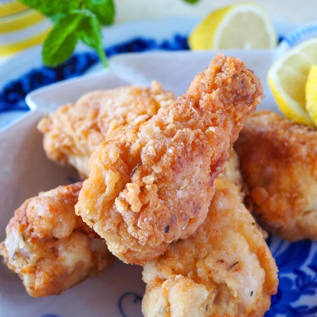 【おうちでお店の味！】【揚げない簡単】KFC風皮パリパリジューシーフライドチキン